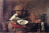 Jean Baptiste Simeon Chardin Famous Paintings - The Attributes of Science